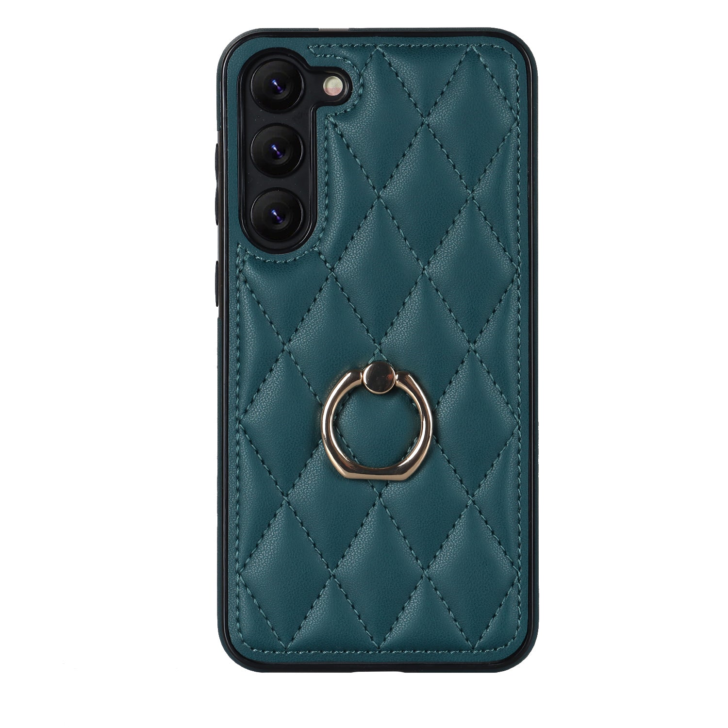 For Samsung Galaxy S23 PU Leather TPU Phone Case Imprinted Rhombus Grid Pattern Kickstand Anti-Scratch Cover For Samsung Galaxy S23 PU Leather TPU Phone Case Imprinted Rhombus Grid Pattern Kickstand Anti-Scratch Cover